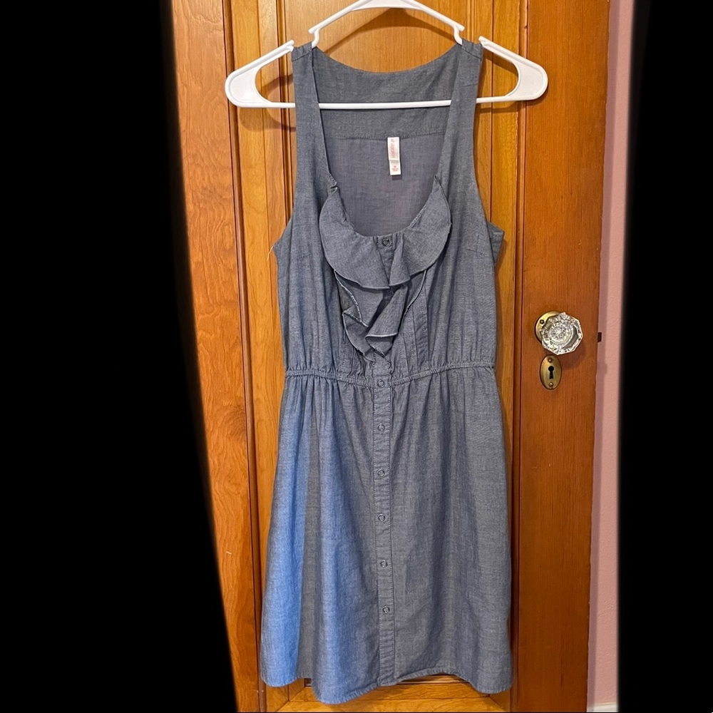 Xhiliration Chambray Dress